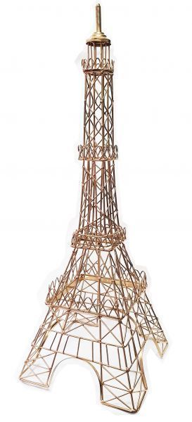 Tour Eiffel déco en acier décapé - Atelier 416
